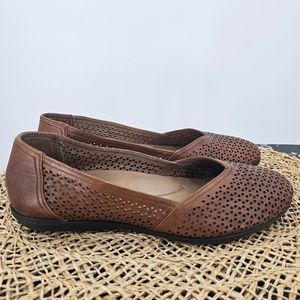 Dansko Brown Leather Flats Size 42